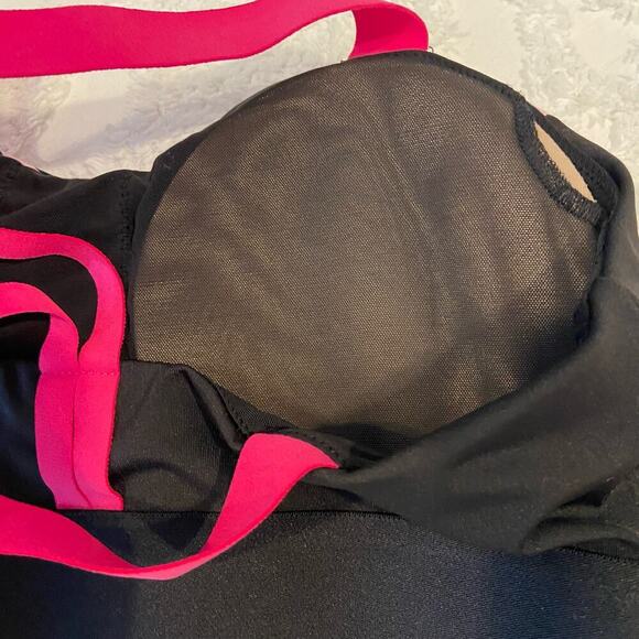 VICTORIA'S SECRET SPORT Bra Women's Sz S Black/hot Pink Subliminal Athletic - Picture 5 of 8